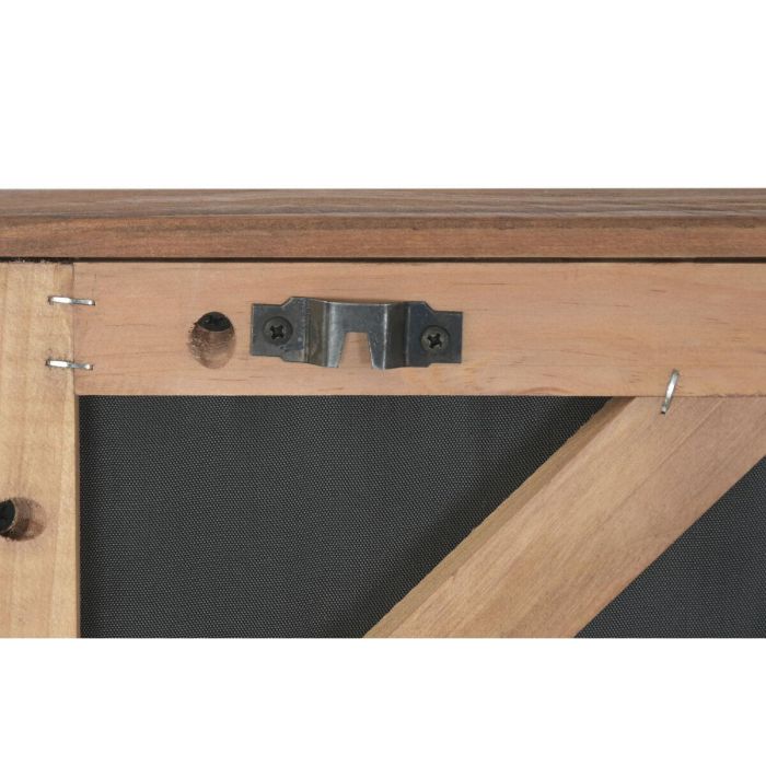 DKD Home Decor Cuadro Oriental de Madera Reciclada Pino Marrón Negro 4 x 82 x 62 cm (2 Unidades) 1
