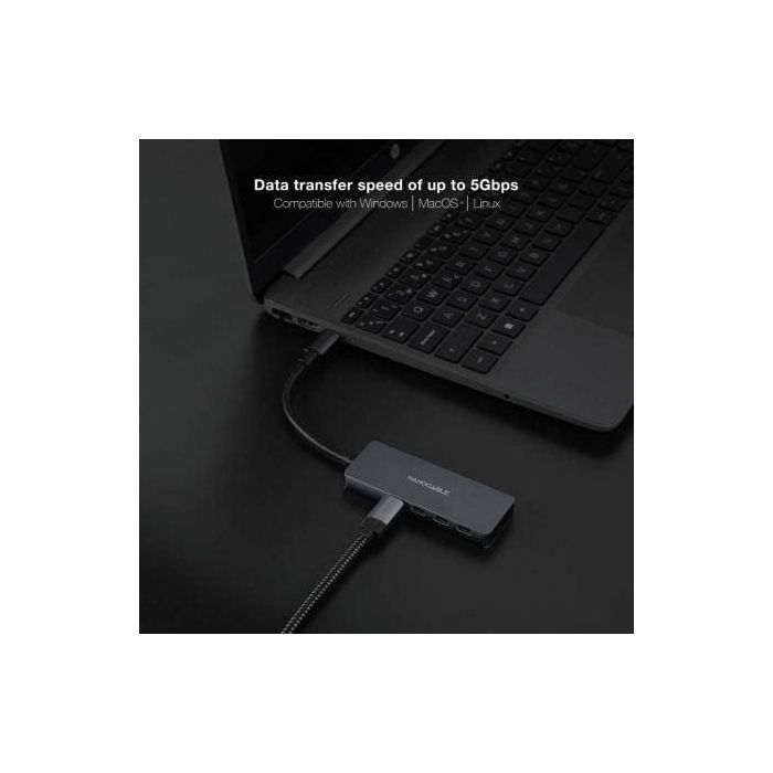 NANOCABLE HUB USB-C/M A 3xUSB-C/H ALUMINIO 10 CM 3 NANOCABLE HUB USB-C/M A 3xUSB-C/H ALUMINIO 10 CM 3