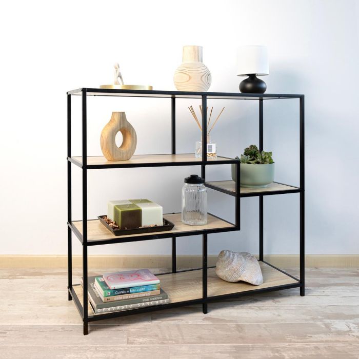 Vinthera Moa Consola Multifuncional Madera Metal 100X34X90 cm 2