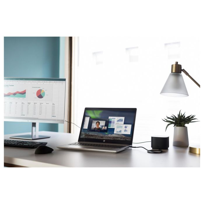 HP Ratón USB con Lector de Huella Digital, Ambidextro, USB Tipo A, Negro