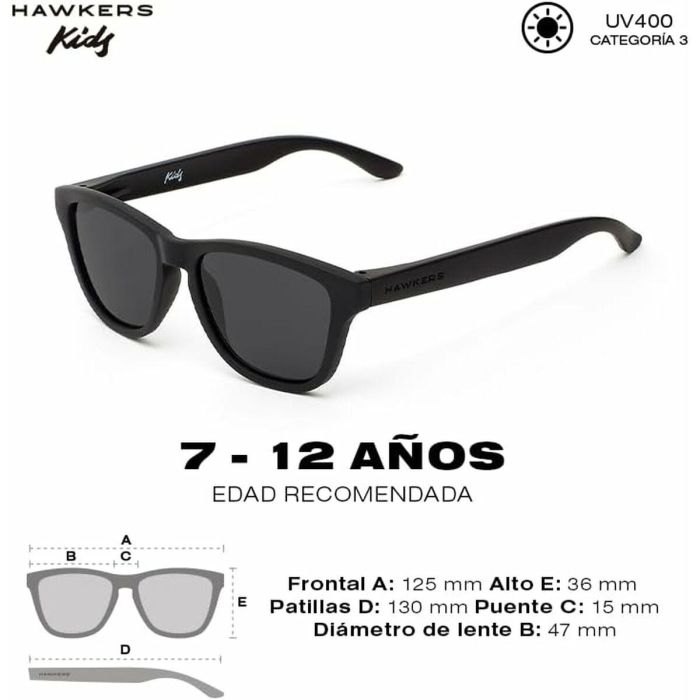 Gafas de Sol Infantiles Hawkers One Kids Dark Ø 47 mm Negro 3 Gafas de Sol Infantiles Hawkers One Kids Dark Ø 47 mm Negro 3