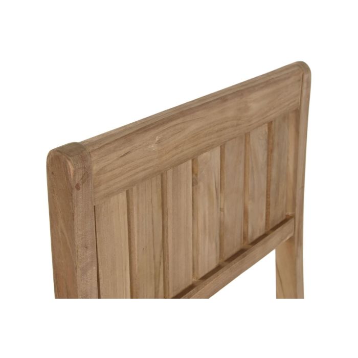 DKD Home Decor Taburete Plegable de Bar Teca Marrón 55 x 120 x 50 cm para Terraza y Jardín 5