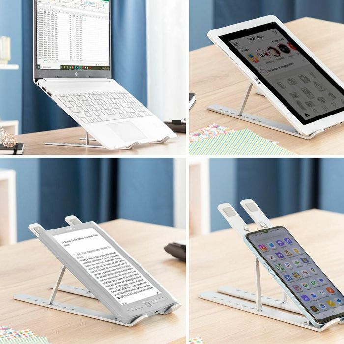 Soporte para Portátil Plegable y Regulable Flastan InnovaGoods 11 Soporte para Portátil Plegable y Regulable Flastan InnovaGoods 11