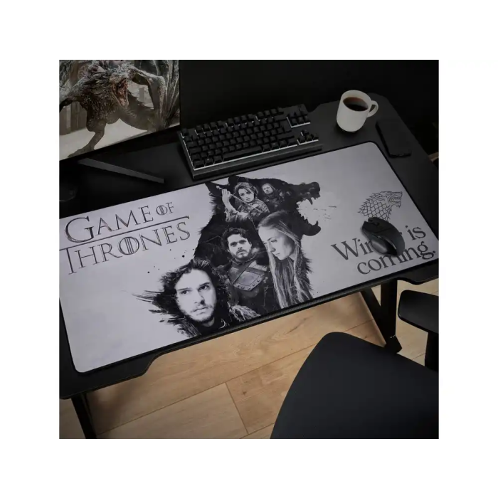 Wondee Alfombrilla de ratón Subsonic Game of Thrones XXL 900x400 mm Jugadores Escritorio Gaming 2