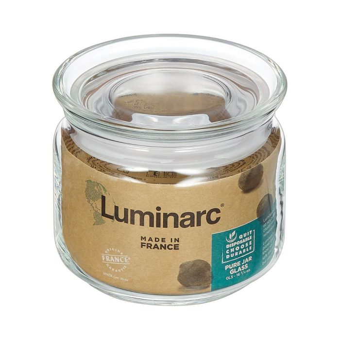 Tarro Hermetico con Tapa Vidrio Pav Luminarc 0,5 L 3