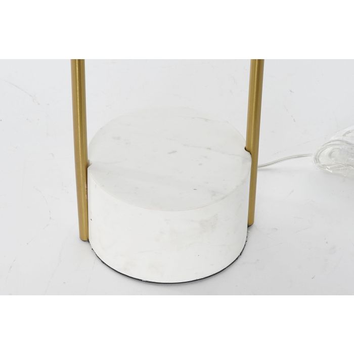 Lámpara de Pie DKD Home Decor Blanco Dorado Metal Mármol 50 W 220 V 48 x 48 x 170 cm 3