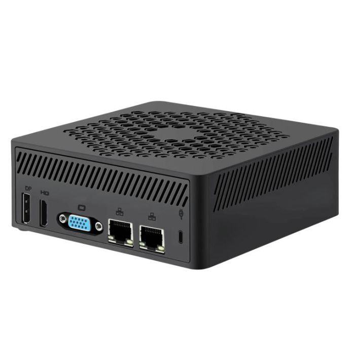 Leotec LEMPC18 PC/Estación de Trabajo Barebone Cubo Negro, Intel N150, 16GB RAM DDR4, 256GB M.2 SSD, Windows 11