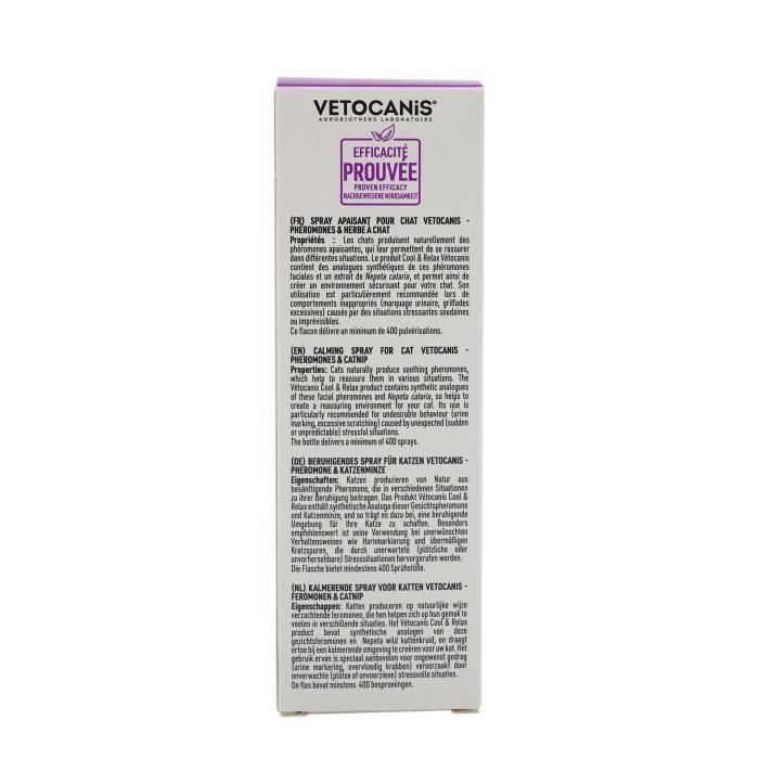 Vetocanis Spray Calmante Antiestrés para Gatos 3 Vetocanis Spray Calmante Antiestrés para Gatos 3