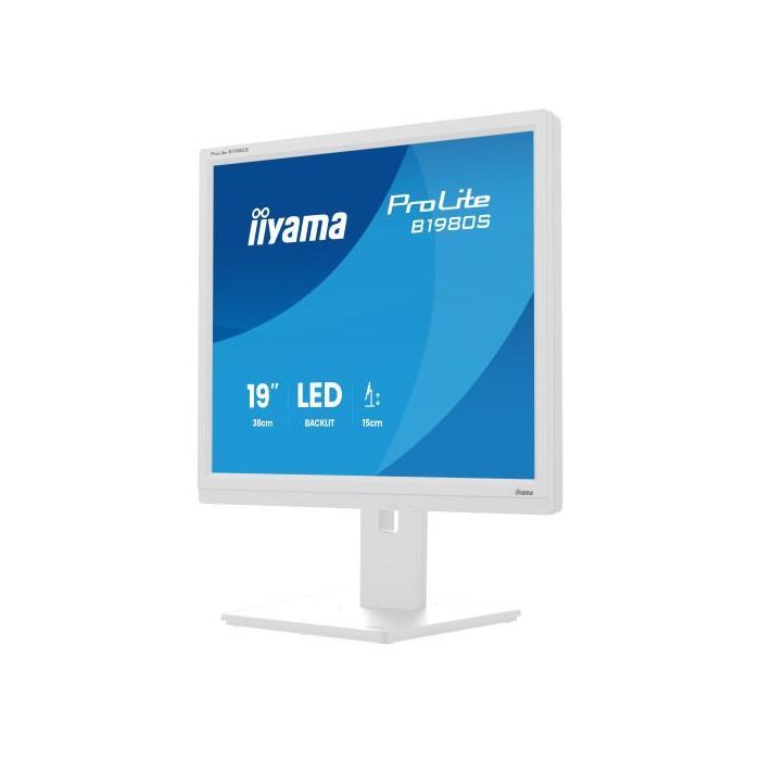 Iiyama B1980S-W1 Pantalla para PC 19" 1280 x 1024 Pixeles SVGA LED Blanco 2
