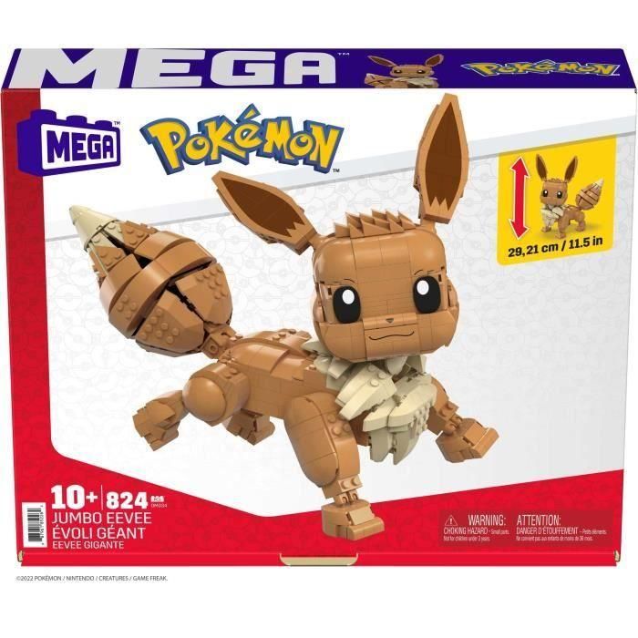 Mega Construx - Pokémon Eevee Giant - Ladrillos de construcción - 10 años y más 5 Mega Construx - Pokémon Eevee Giant - Ladrillos de construcción - 10 años y más 5