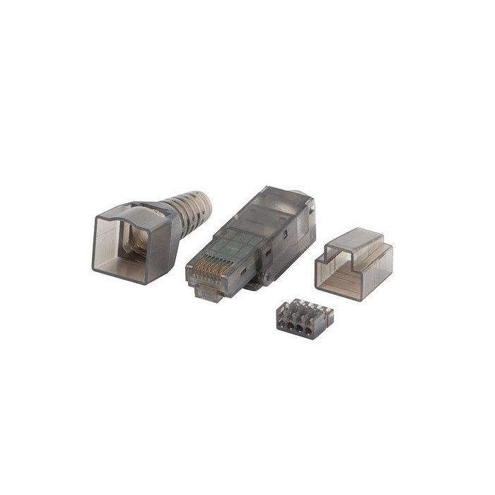 Lanberg PLUA-6000TL Conector RJ45 Cat 6A UTP Transparente Macho para Cable AWG 22/26 0 Lanberg PLUA-6000TL Conector RJ45 Cat 6A UTP Transparente Macho para Cable AWG 22/26 0