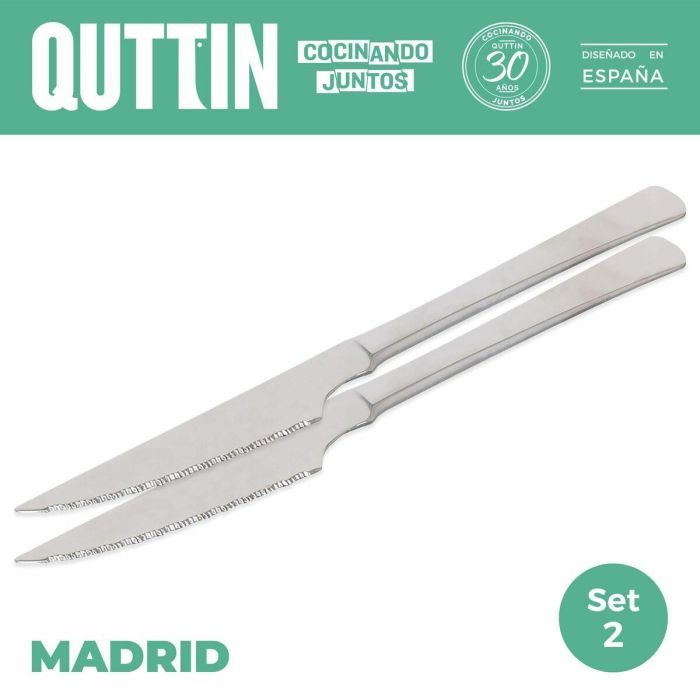 Set de Cuchillos para Carne Madrid Quttin Madrid (21 cm) 21 x 2 cm 2 Piezas (2 Unidades) 3