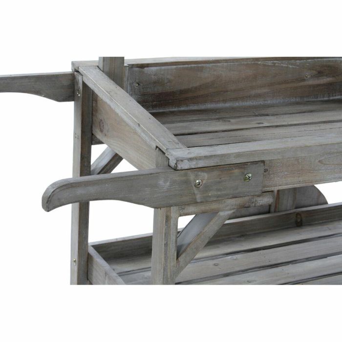 DKD Home Decor Carro para Jardín Shabby Chic Marrón Claro con Ruedas, Desmontable, de Abeto y Pizarra 41x109x87 cm 1 DKD Home Decor Carro para Jardín Shabby Chic Marrón Claro con Ruedas, Desmontable, de Abeto y Pizarra 41x109x87 cm 1