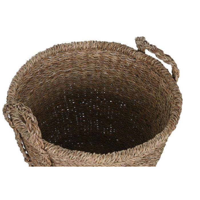 Juego de Cestas Home ESPRIT Natural Hierba marina Boho (3 Piezas) 1