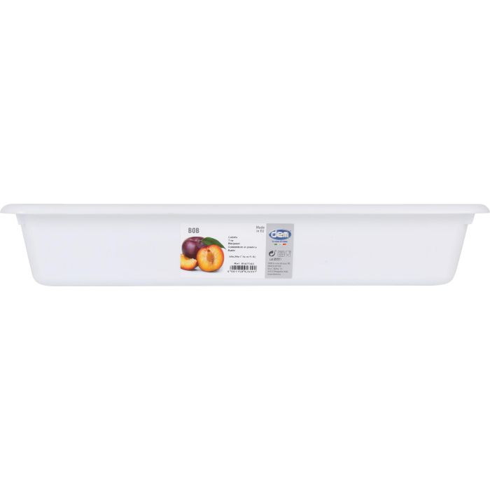 Cubeta Blanca 44x29x7.5 cm 5.8L - Dem (12 Unidades) 1 Cubeta Blanca 44x29x7.5 cm 5.8L - Dem (12 Unidades) 1
