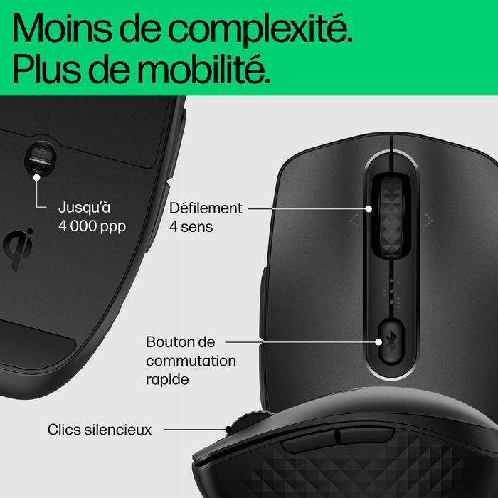 HP 695 Ratón Inalámbrico Recargable hasta 4000 DPI Bluetooth Multi-Dispositivo Negro 8F1Y4AA 9 HP 695 Ratón Inalámbrico Recargable hasta 4000 DPI Bluetooth Multi-Dispositivo Negro 8F1Y4AA 9