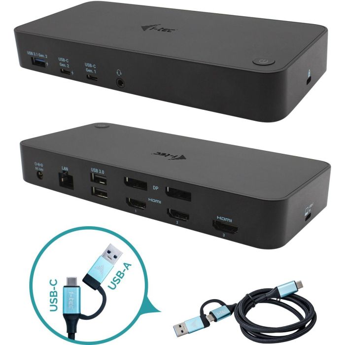 I-TEC Docking Station USB 3.0/USB-C/Thunderbolt con PD 100W, 3x 4K 60Hz para Portátiles 0 I-TEC Docking Station USB 3.0/USB-C/Thunderbolt con PD 100W, 3x 4K 60Hz para Portátiles 0