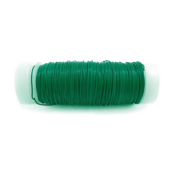 Alambre forrado verde, calibre 0,40 mm x 50 m, bobina n° 6