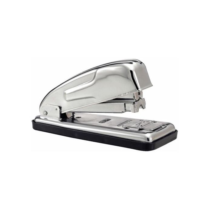 Petrus Grapadora de Sobremesa Metálica Cromada para 30 Hojas, Carga Frontal, Antiatascos, Grapado PGT