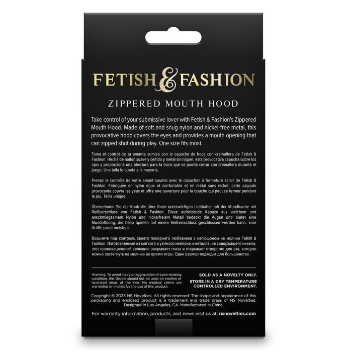 Máscara NS Novelties Fetish & Fashion 4 Máscara NS Novelties Fetish & Fashion 4