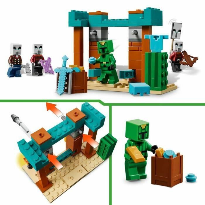 LEGO Minecraft 21267 Patrulla de los Aldeanos del Desierto - Set de construcción para niños de 7 años 4