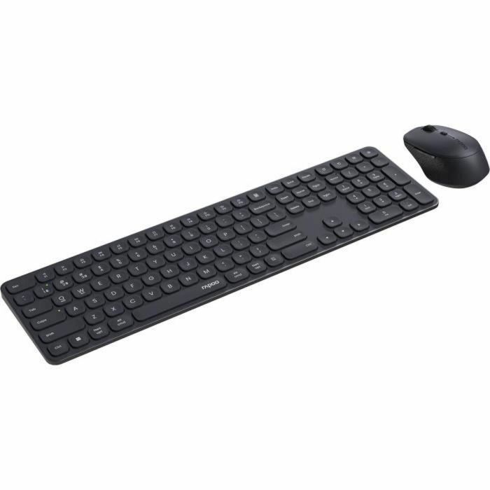 Teclado y Ratón Rapoo 9810M Gris AZERTY 5 Teclado y Ratón Rapoo 9810M Gris AZERTY 5