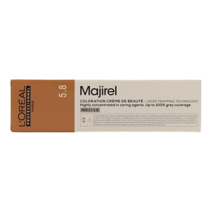 L'Oréal Majirel Tinte Permanente Moca 5.8 60ml - Color Natural y Elegante con Cobertura Total de Canas