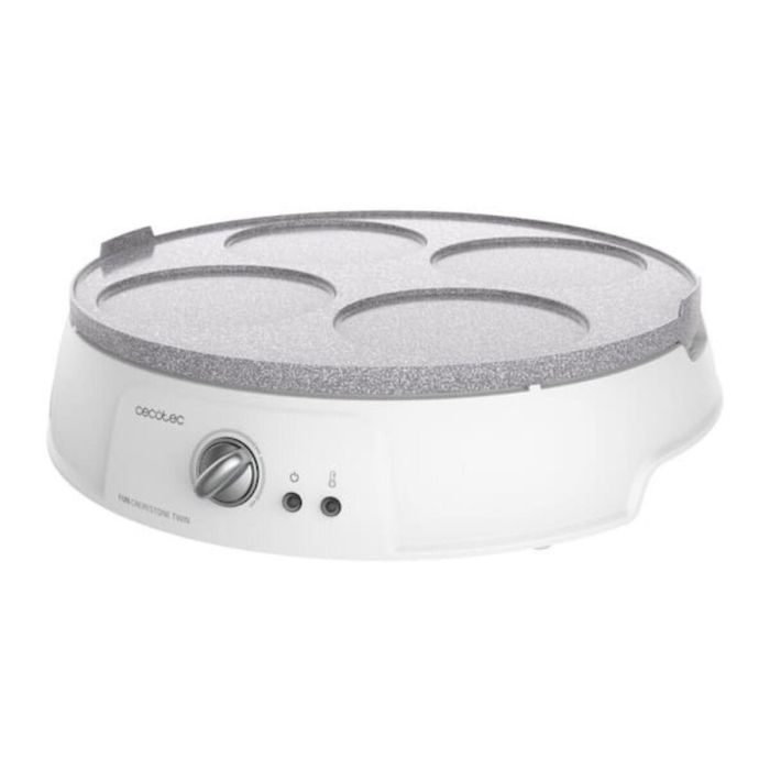 Crepera Cecotec Fun Crepestone Twin 1200W Blanco