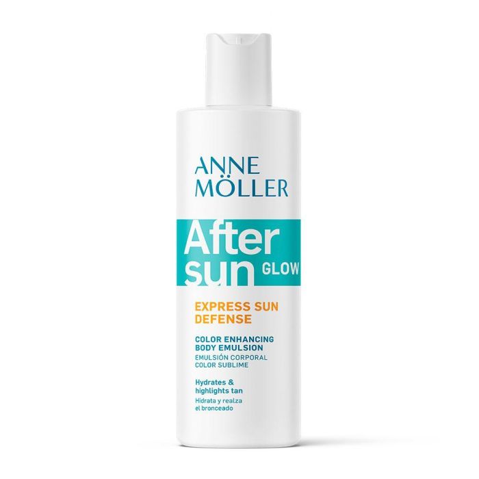Anne Möller EXPRESS After Sun Glow Emulsión Post Solar | Hidratación Profunda, Potencia Bronceado y Repara Piel | 175 ml