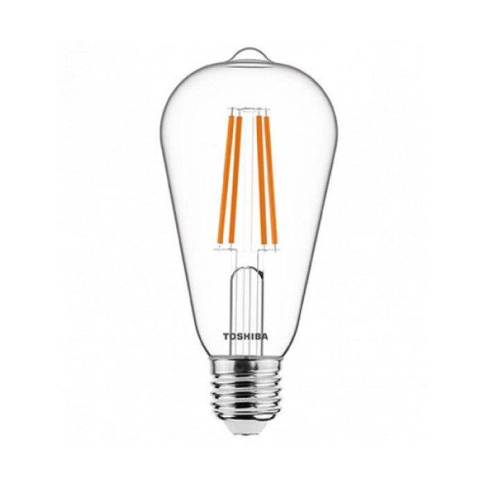 Bombilla LED TOSHIBA E27 ST64 7W 806Lm Blanco Cálido [TO-DELS-STW400767AE11]