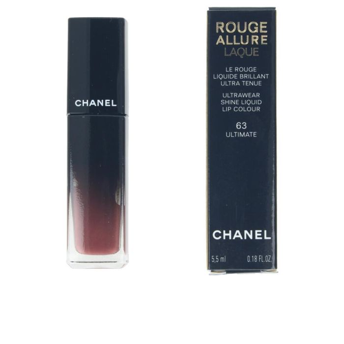CHANEL ROUGE ALLURE LAQUE #63-ultimate Pintalabios Labial Color Intenso Duradero Hidratación Brillo 1 CHANEL ROUGE ALLURE LAQUE #63-ultimate Pintalabios Labial Color Intenso Duradero Hidratación Brillo 1