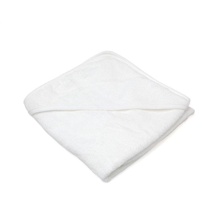 KioKids Toalla de Baño Bebé Bambú Ultra Suave con Capucha Termoclimática Oeko-Tex 76x76 cm Blanca 380 gr 2