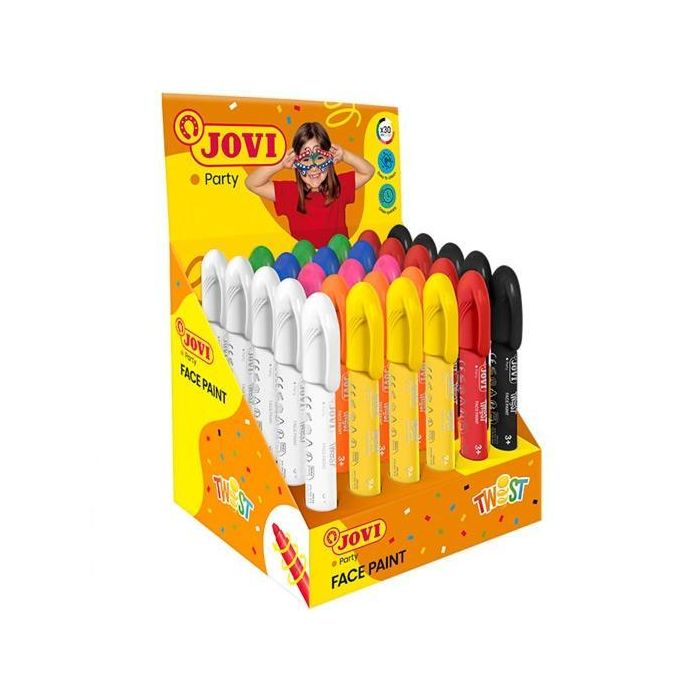 Jovi Maquillaje En Stick Twist Face Paint Expositor 30 Colores Surtidos