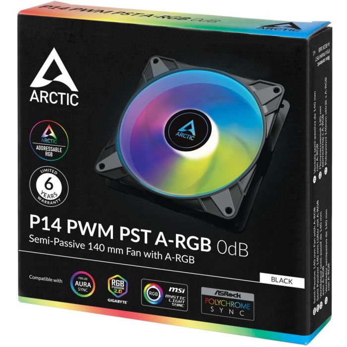 ARCTIC Lüfter P14 PWM PST A-RGB 0dB (Black) 4