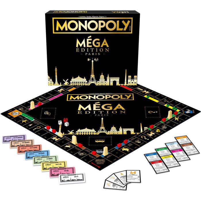 MONOPOLY Mega Paris - Juego de mesa - MOVIMIENTOS GANADORES - A partir de 8 años