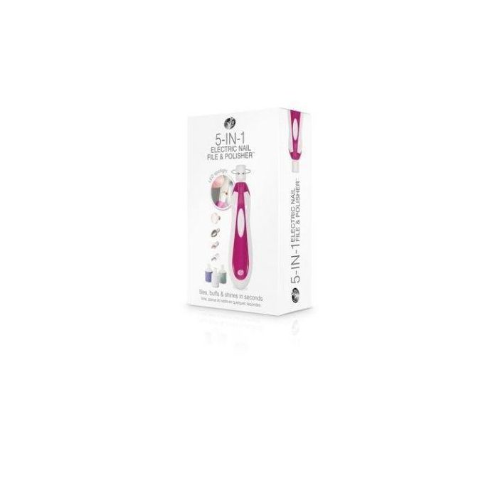 SET DE MANICURA Y PEDICURA RÍO BEAUTY 5 EN 1 - 2 VELOCIDADES/2 SENTIDOS - 5 CABEZALES - LUZ LED