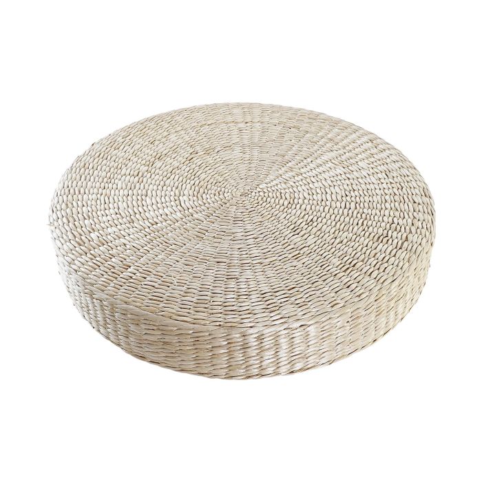 DKD Home Decor Cojín de Suelo Cuadrado Estilo Balinés para Decoración del Hogar, Natural, 60x60x11 cm, Hecho a Mano con Poliéster y Fibra 1 DKD Home Decor Cojín de Suelo Cuadrado Estilo Balinés para Decoración del Hogar, Natural, 60x60x11 cm, Hecho a Mano con Poliéster y Fibra 1