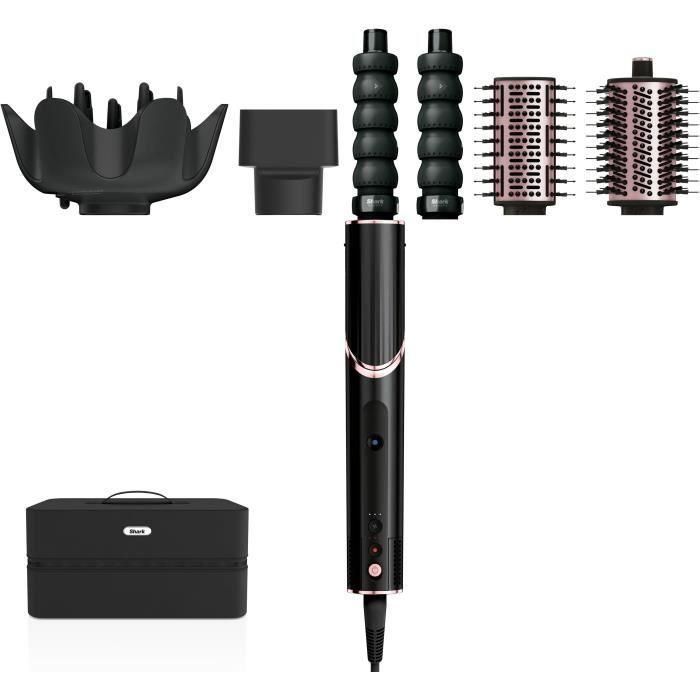 Shark HD446EU SHA1734708562709 Secador y Moldeador de Pelo 2 en 1 FlexStyle Negro 1400W con 5 Accesorios Edición 2024