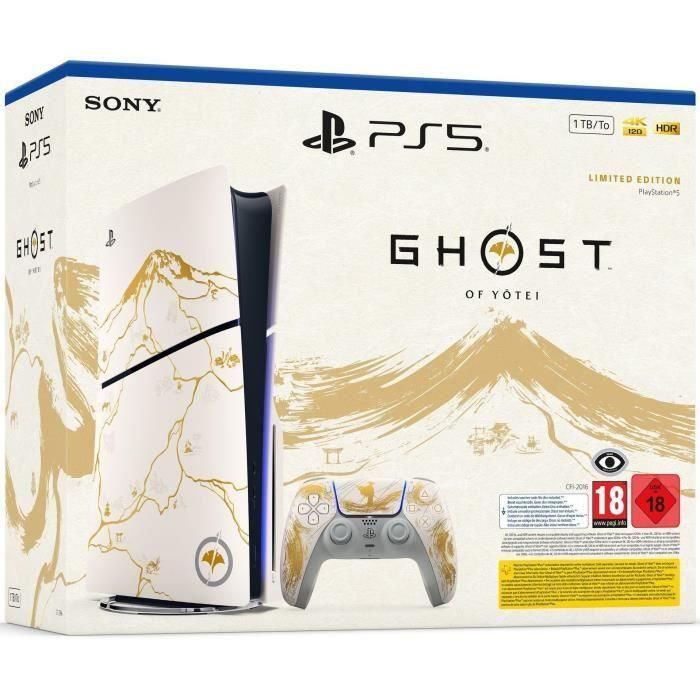 Sony Computer Entertainment PS5STDGOY - Consola PlayStation 5 Estándar Edición Limitada Ghost of Yotei Oro + Juego Ghost of Yotei (Código) 0 Sony Computer Entertainment PS5STDGOY - Consola PlayStation 5 Estándar Edición Limitada Ghost of Yotei Oro + Juego Ghost of Yotei (Código) 0