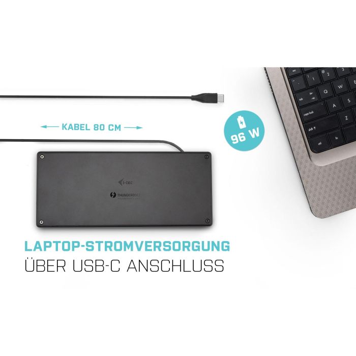 Dockstation i-Tec TB3TRIPLEDOCKPD Negro 4