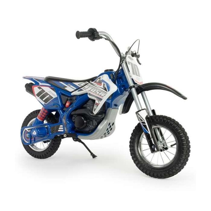 Injusa Moto Batería Eléctrica X-Treme Blue Fighter 24V con Ruedas Hinchables Azul, 112x62x72 cm, Niños 6-10 Años