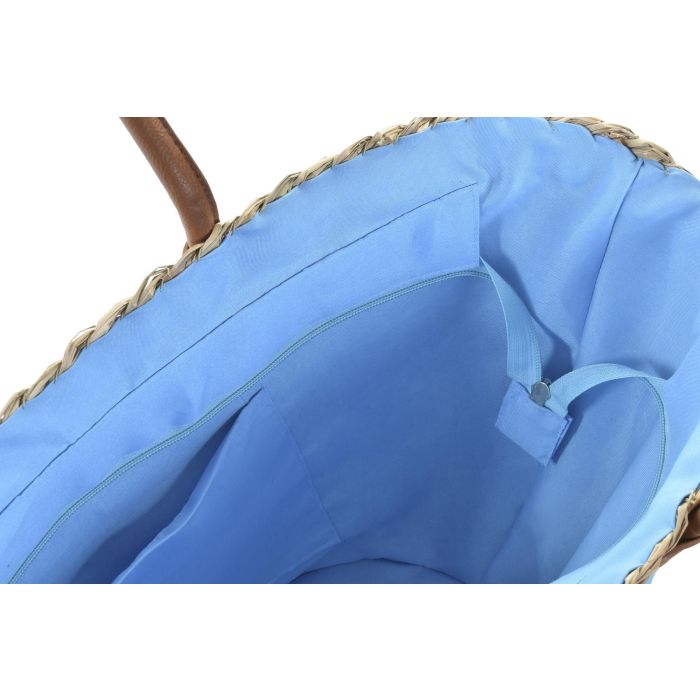 DKD Home Decor Capazo Bolso Mediterráneo Seagrass Azul Rosa Surtido con Cremallera 56x27x30 cm Pack 4 Unidades 1 DKD Home Decor Capazo Bolso Mediterráneo Seagrass Azul Rosa Surtido con Cremallera 56x27x30 cm Pack 4 Unidades 1