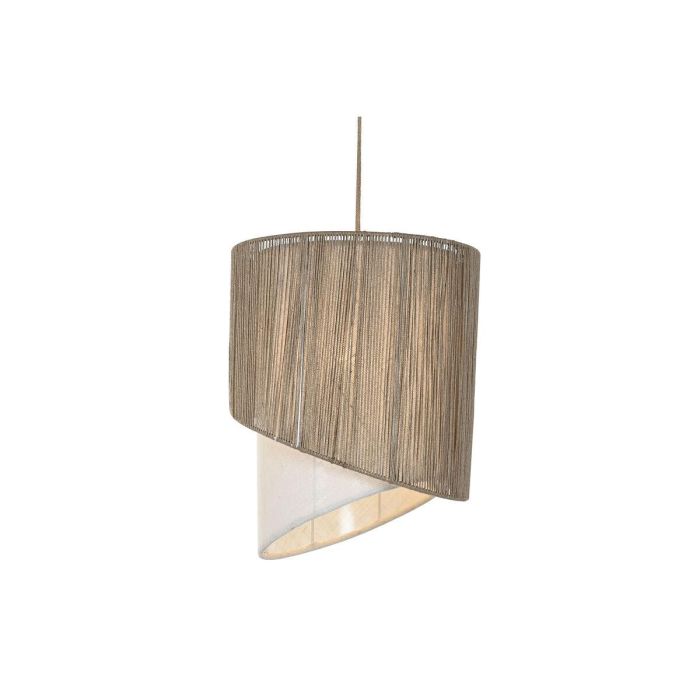 DKD Home Decor Lámpara de Techo Urban, Diseño de Yute y Metal, Color Marrón Crudo, 40x40x50 cm, Casquillo E27 Max 25W DKD Home Decor Lámpara de Techo Urban, Diseño de Yute y Metal, Color Marrón Crudo, 40x40x50 cm, Casquillo E27 Max 25W