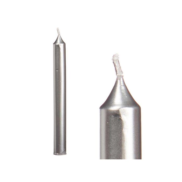 Set 6 Cirios Plata 15 Cm 6 Horas Acorde (12 Unidades) 1 Set 6 Cirios Plata 15 Cm 6 Horas Acorde (12 Unidades) 1