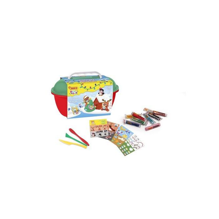 Jovi Cofre Play&Fun Christmas Adventure Edición Limitada 24 Pastillas Plastilina 15 gr + Moldeadores + Recortables Jovi Cofre Play&Fun Christmas Adventure Edición Limitada 24 Pastillas Plastilina 15 gr + Moldeadores + Recortables