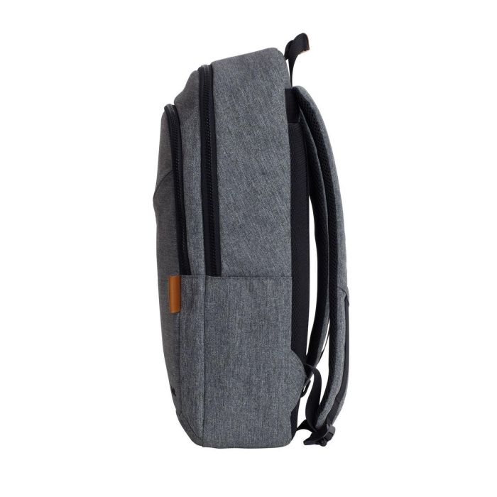 Trust 24981 Mochila Avana Portátil 16" Ecológica RPET 20L - Gris, Acolchada, Resistente a Golpes e Intemperie con Bolsillos 7