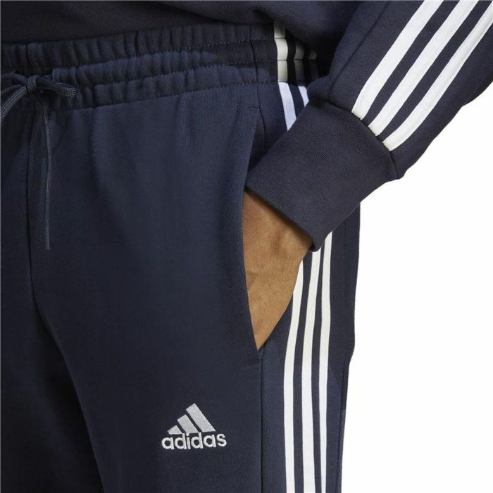 Pantalón Largo Deportivo Adidas M 3S Ft Tc Negro Azul oscuro Hombre 2
