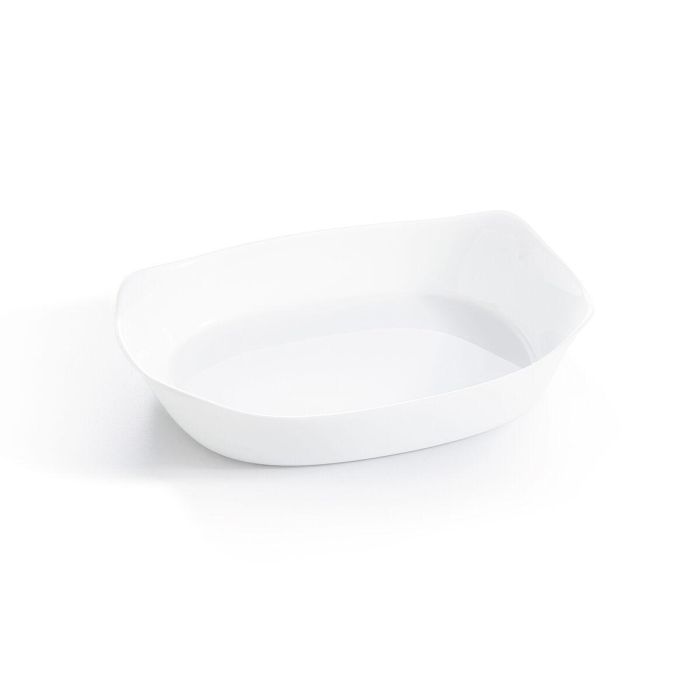 Fuente de Cocina Luminarc Smart Cuisine Rectangular Blanco Vidrio 30 x 22 cm (6 Unidades) 2