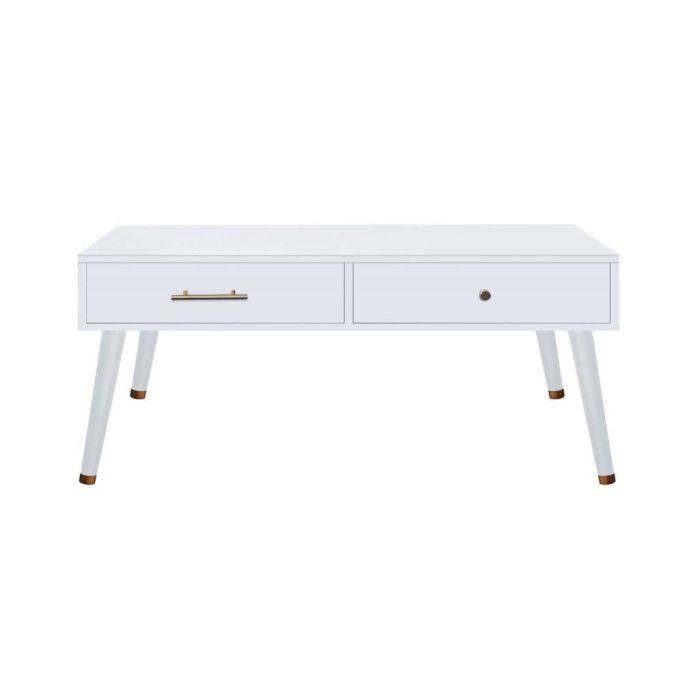 Mesa Centro Glam DKD Home Decor Blanco Crema 60 x 50 x 120 cm