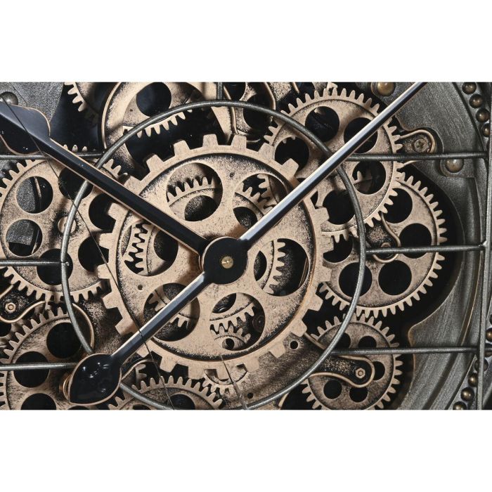 Reloj Pared Vintage DKD Home Decor Plateado Dorado 8.5 x 66.5 x 66.5 cm 2 Reloj Pared Vintage DKD Home Decor Plateado Dorado 8.5 x 66.5 x 66.5 cm 2